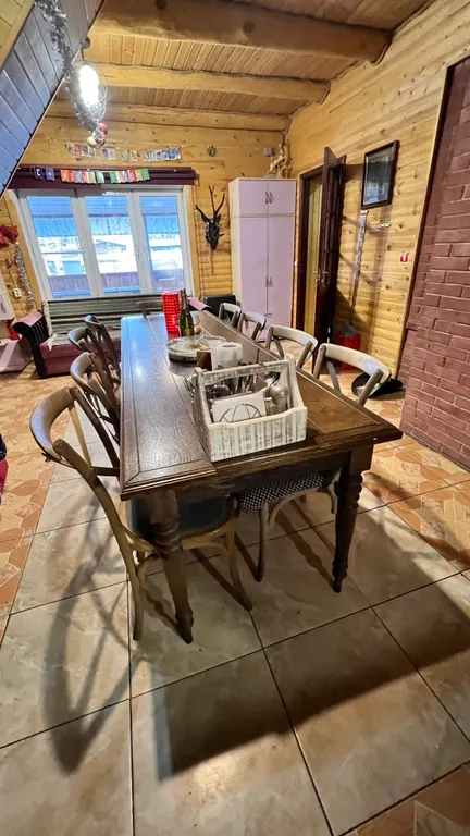 Дом с баней в 50 метрах от воды с песчаным пляжем