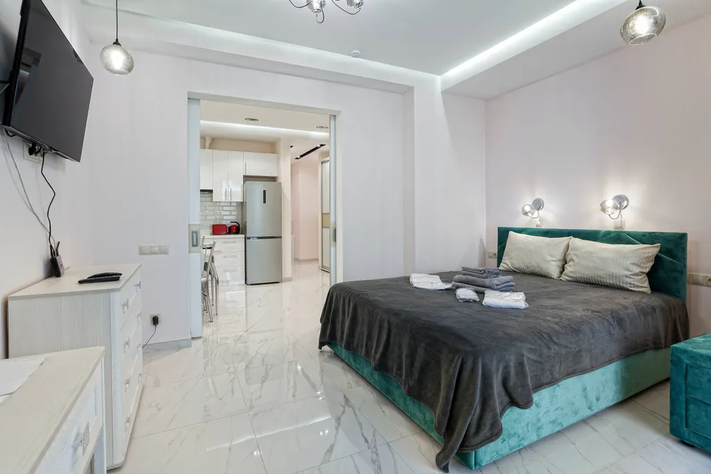 Квартира с большой террасой с видом на парк