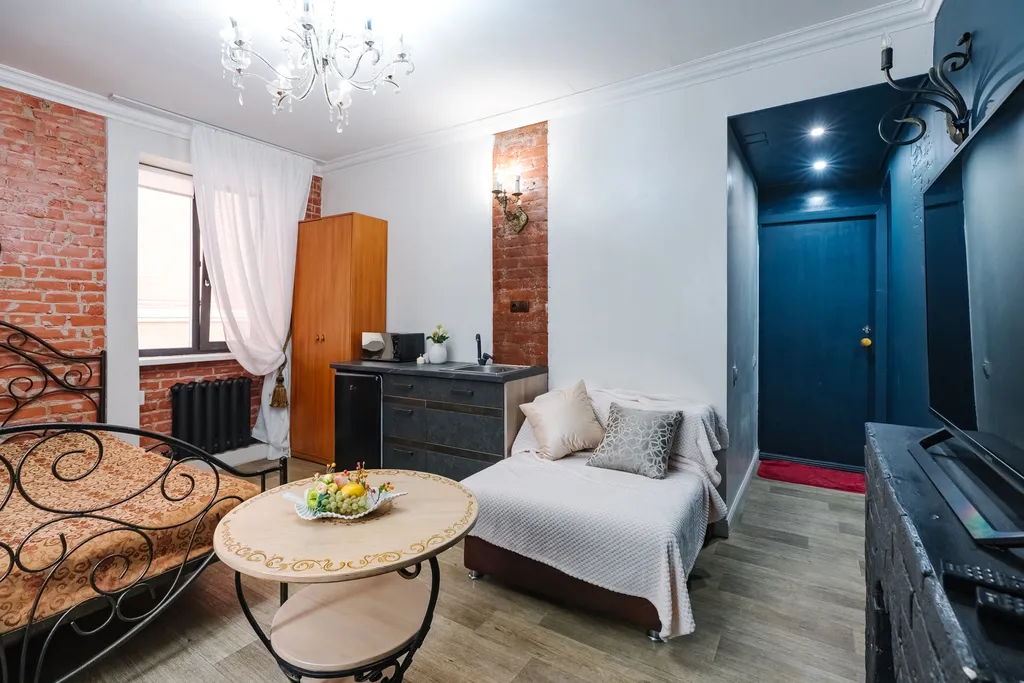 Атмосферная студия рядом с набережной