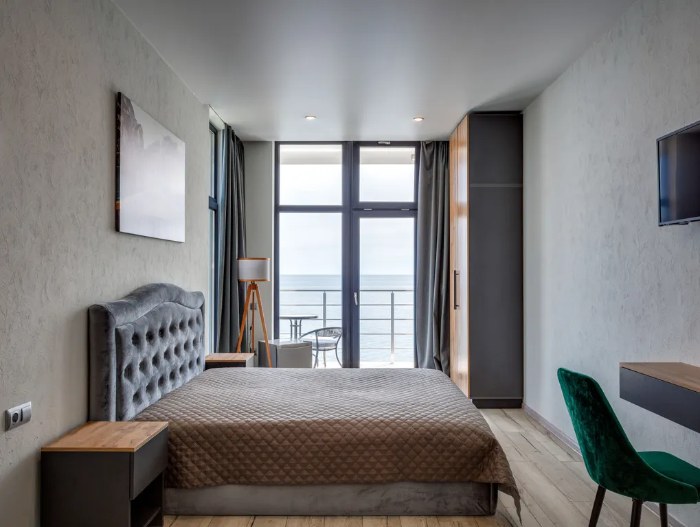 Студия люкс с видом на море у пляжа