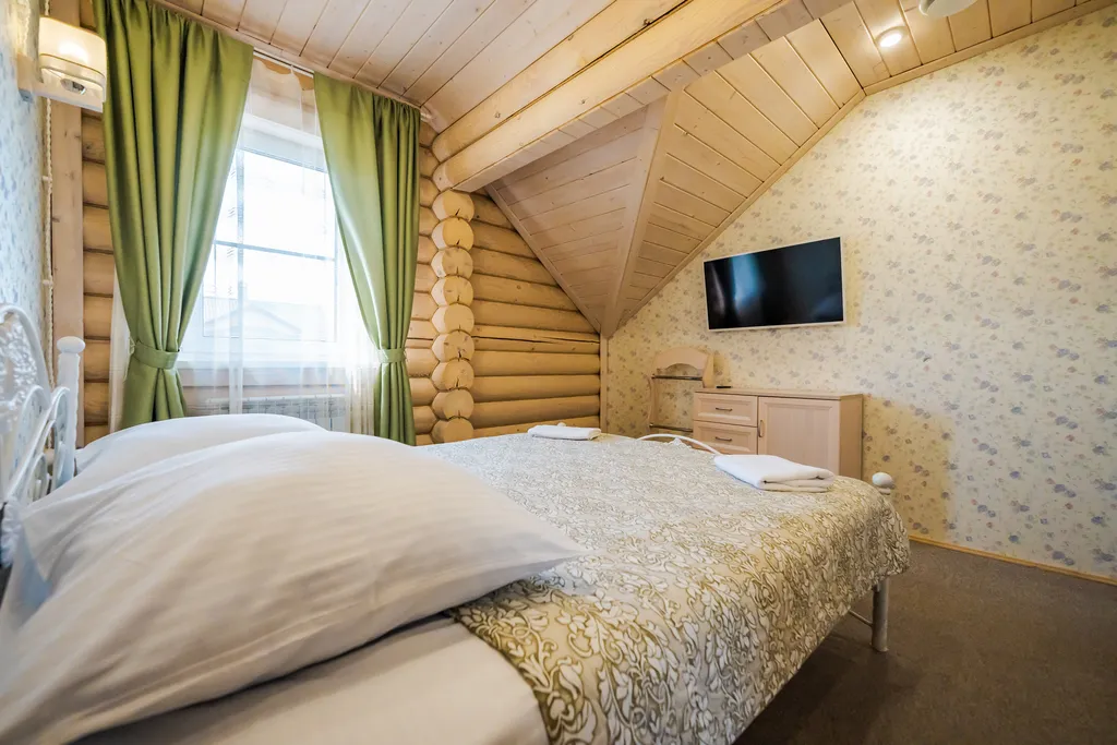 Уютные апартаменты 75 м² c 3-мя спальнями в деревянном доме