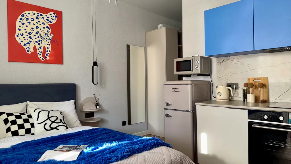 Квартира Квартира Уютная стильная студия с большим балконом. Транзит из Крыма — Краснодар