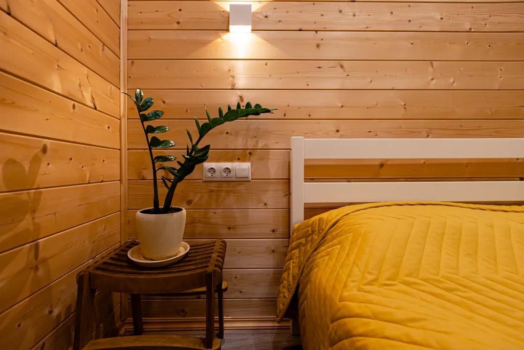 Дом на реке и краю соснового леса