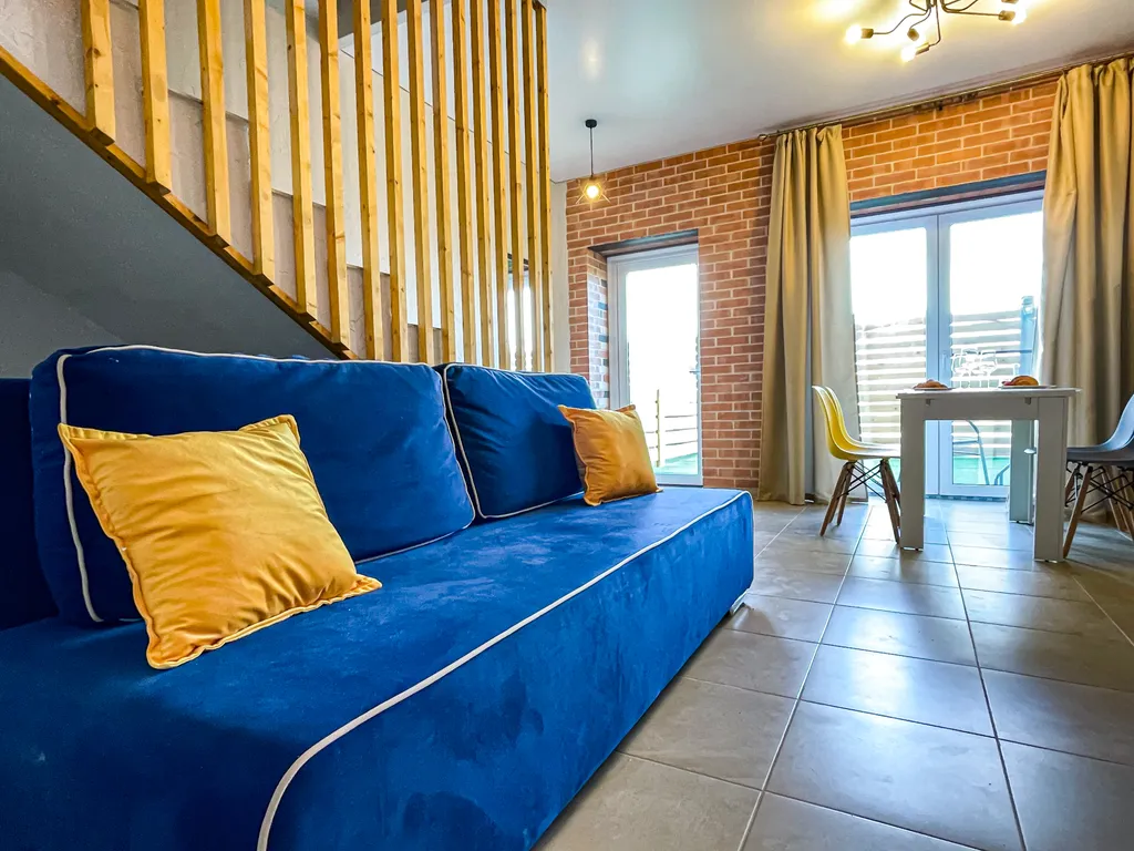 Большие апартаменты с кухней и стиральной машиной на берегу моря