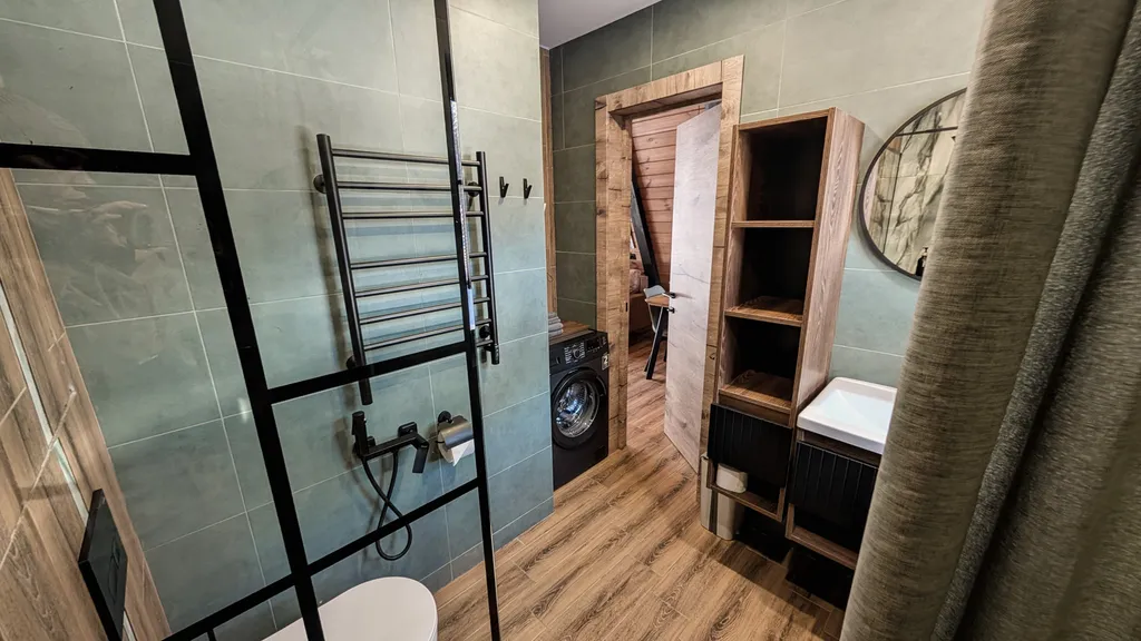 А-фрейм на нарочи видом на лес в 10 минутах ходьбы от пляжа