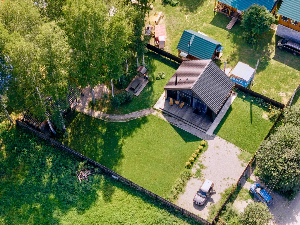 Дом-шале с печью-камином