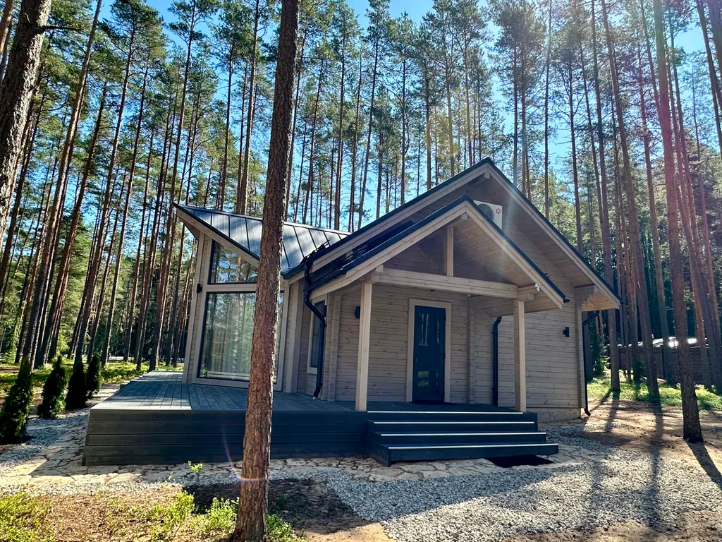 Уютный дом в сосновом лесу