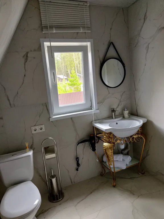 Дом у Катуни среди гор и многолетних сосен