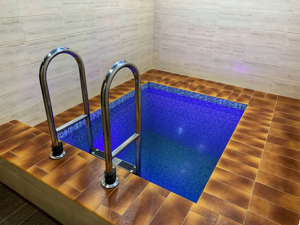 Дом в лесу с бассейном и баней