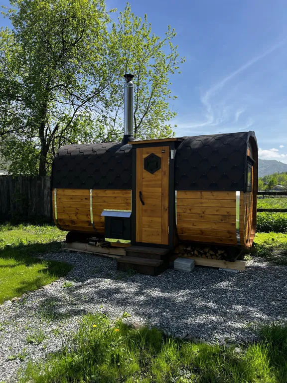 А-фрейм 6/6 с видом на горы и лес