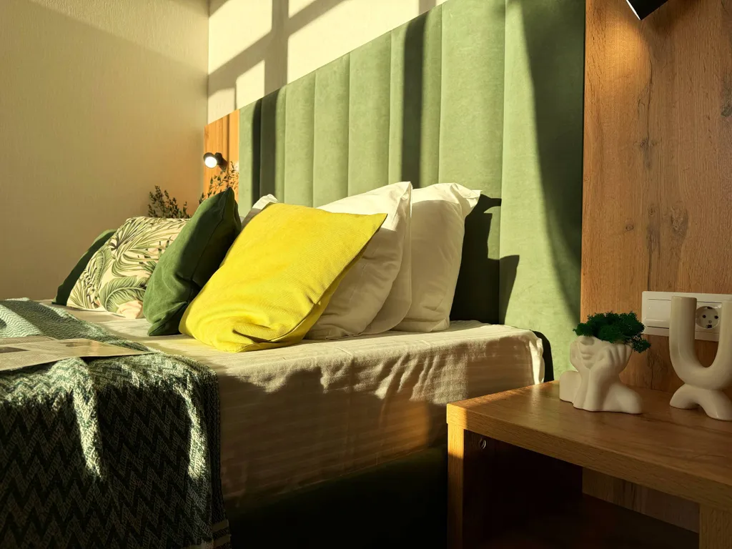 Апартаменты с балконом, 3 минуты до пляжа