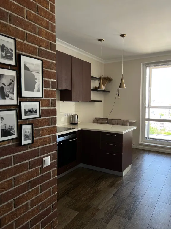 Уютная светлая студия с прекрасным видом в центре города