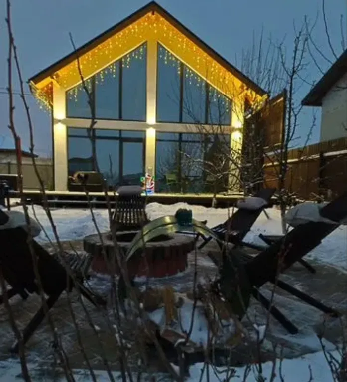 Загородный дом с баней на дровах