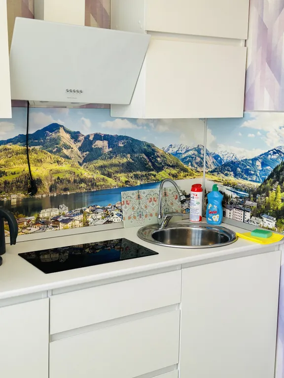 2х комн. современная квартира с балконом на 2 этаже в центре города