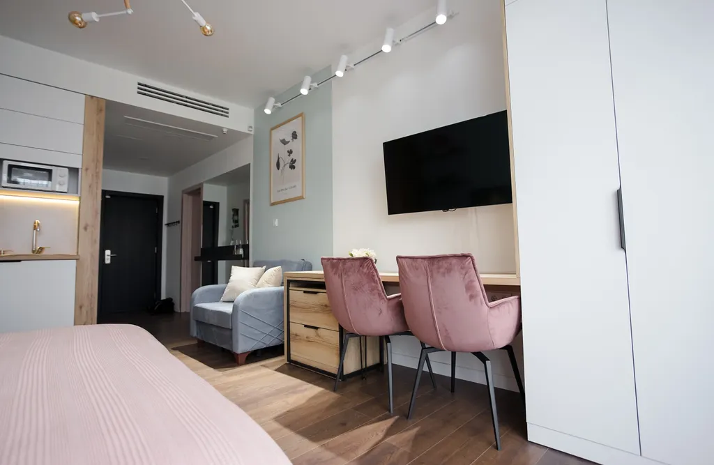 Студия в комплексе White sails с бассейном и видом на море