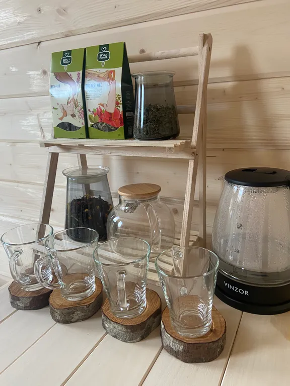 Домик в березах с баней