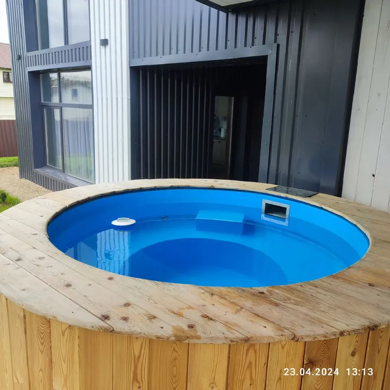 Yeti home дом с горячим бассейном на улице