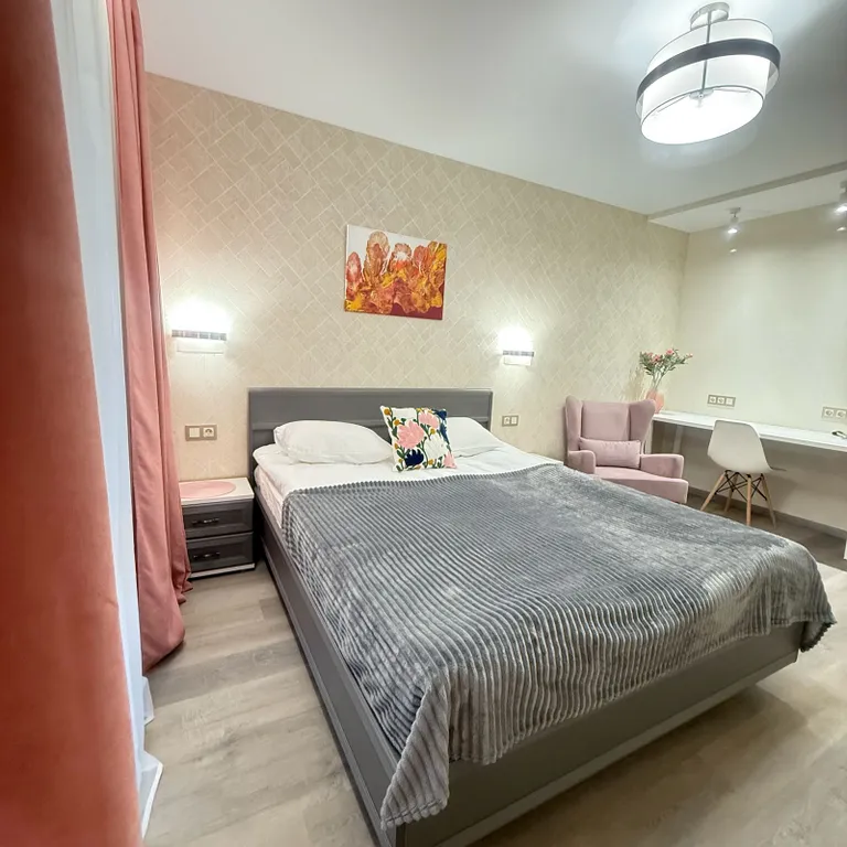 Новая квартира, со стильным интерьером, рядом с канатной дорогой