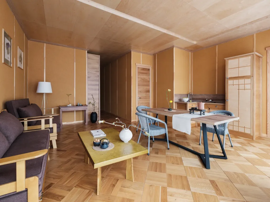 Дом в японском стиле с сауной