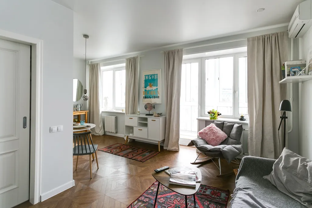 Скандинавская винтажная квартира Смарт Хост