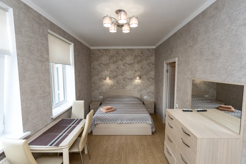 Светлая 1-комнатная квартира с панорамным балконом