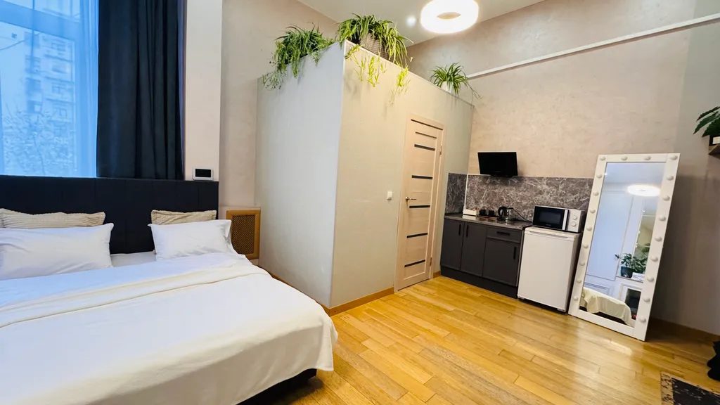 Апартаменты в центре Хабаровска (камин)