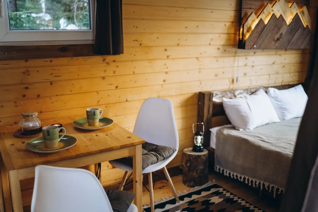 Домик для двоих с горячей купелью (шерегеш)