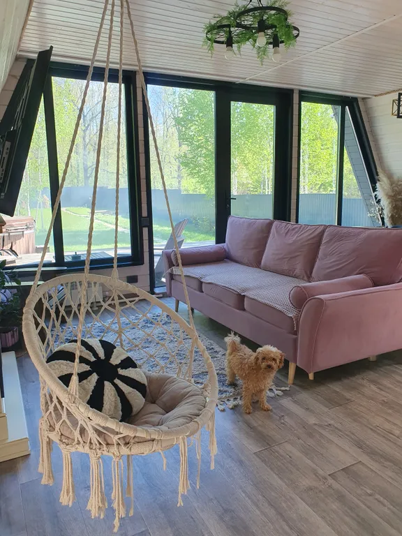 Домик в лесу А-фрейм вилладж