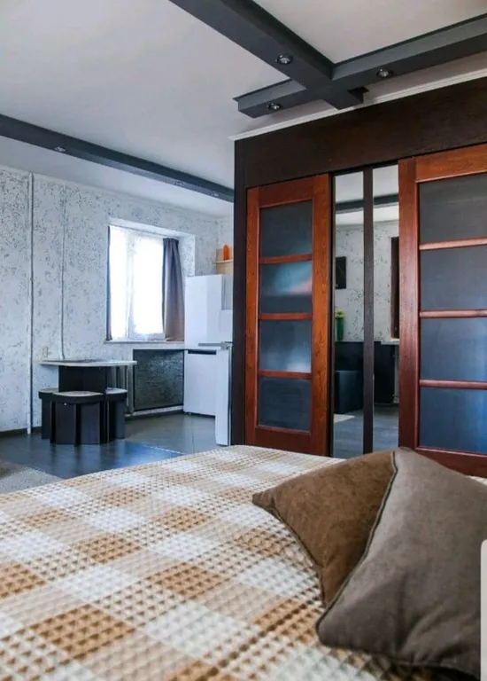 Студия с дизайнерским ремонтом