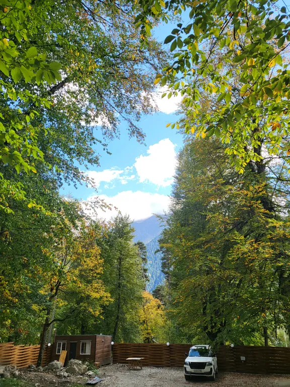 Коттедж Дом А-фрейм в живописном лесу — Архыз