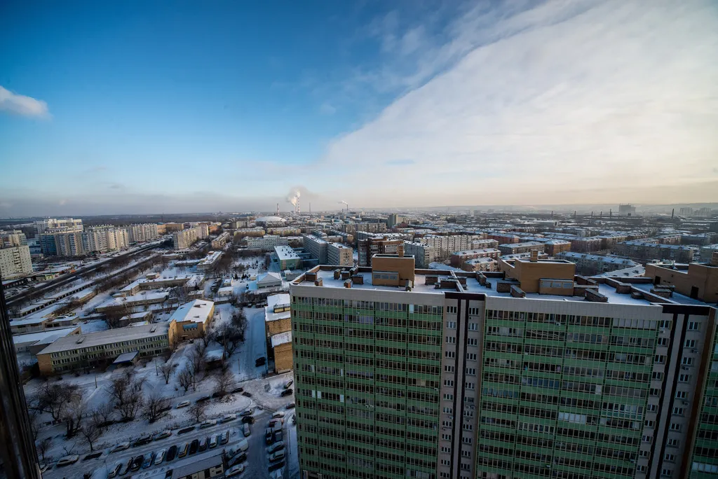 Квартира Квартира Студия на 22 этаже с красивым видом на город — Красноярск