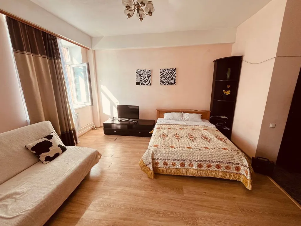 Уютная студия возле набережной с видом на Ангару