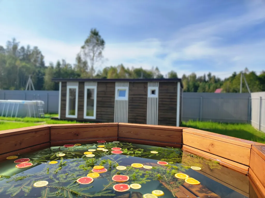 Уютный дом с баней и чаном