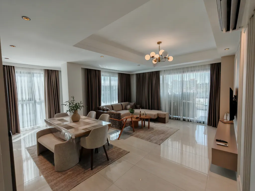 Квартира 2+1 XL в Azura World c видом на бассейн и аквапарком — аренда посуточно в Аланья