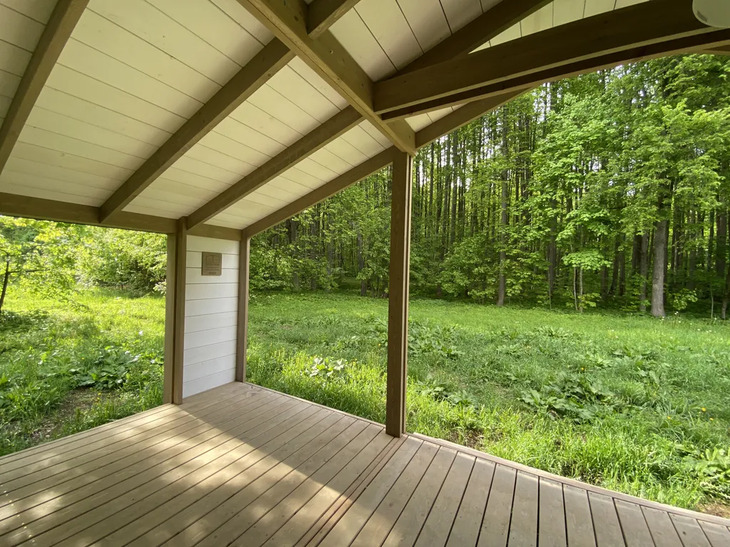 Уютный дом с видом на лес