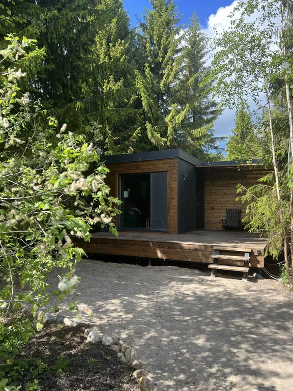 Коттедж Дом с панорамными окнами в лесу — Ломоносов