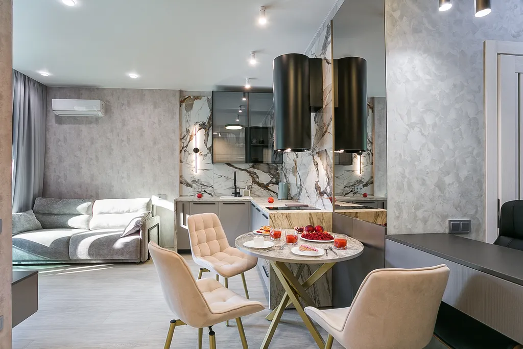 Однушка с террасой на парк возле моря в Скай плаза