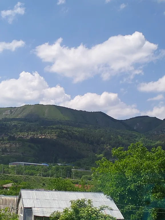 Уютный дом с цветами, видом на горы, мангалом