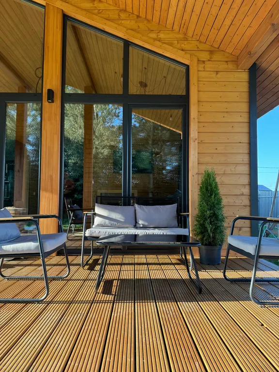 Коттедж Уютный дом с панорамными окнами и баней на дровах — аренда посуточно в Дмитров