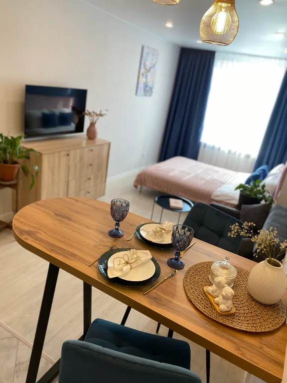 Новая уютная студия у метро, удаленное заселение