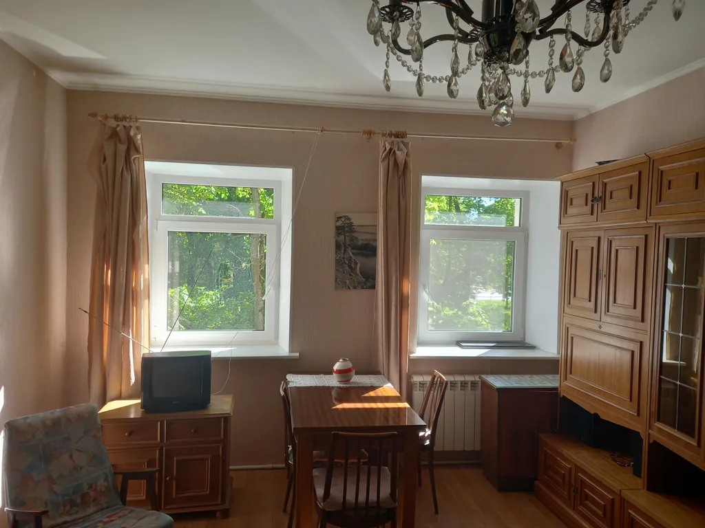 Квартира Евродвушка - столовая совмещенная с кухней (16 м) и комната (30 м) — Пушкин