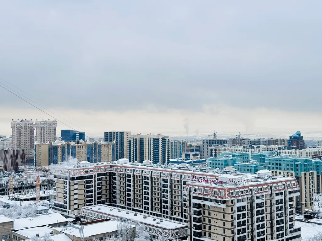 Двухкомнатная квартира с видом на город