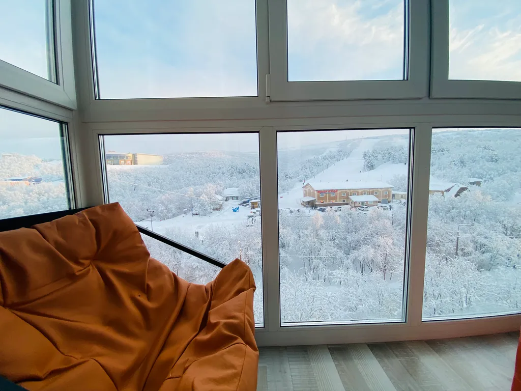 Квартира с панорамным видом на горнолыжный склон