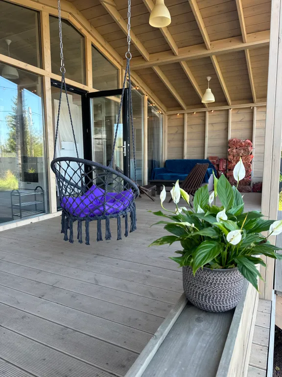 Дом Лахта с  баней на дровах