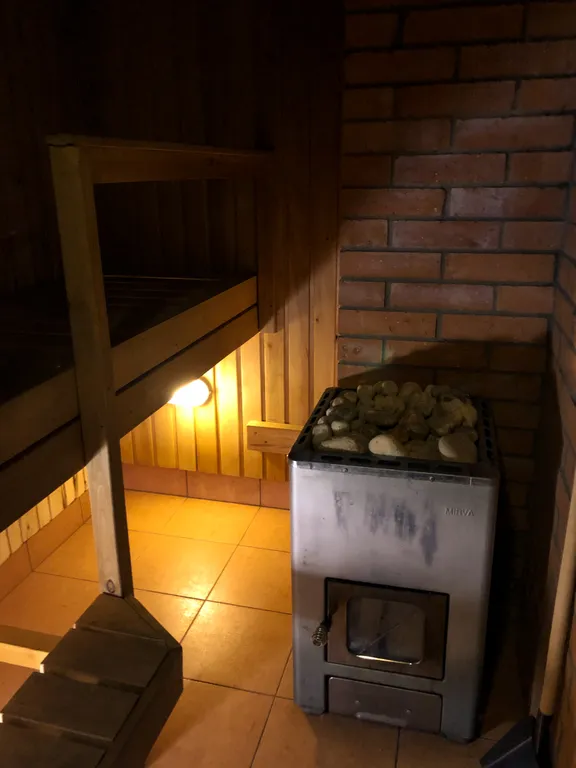 Домик с сауной и мангалом