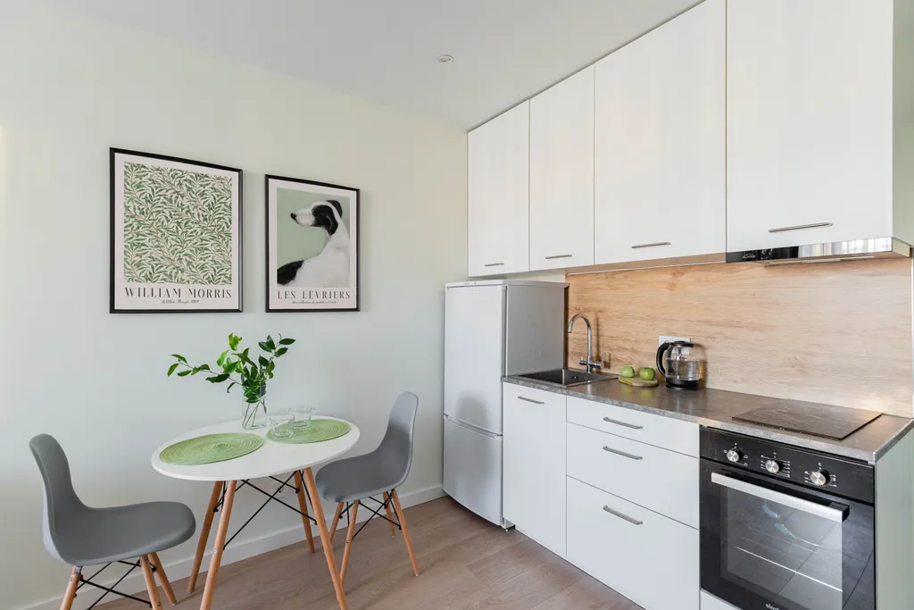 Студия с новым ремонтом