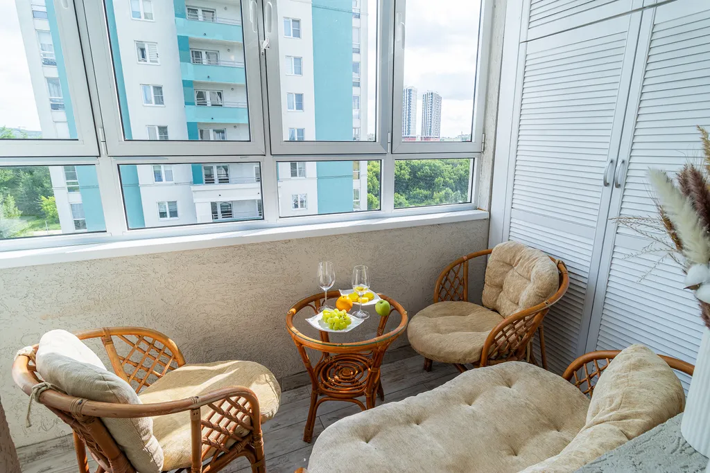 Апартаменты с панорамным видом около центра