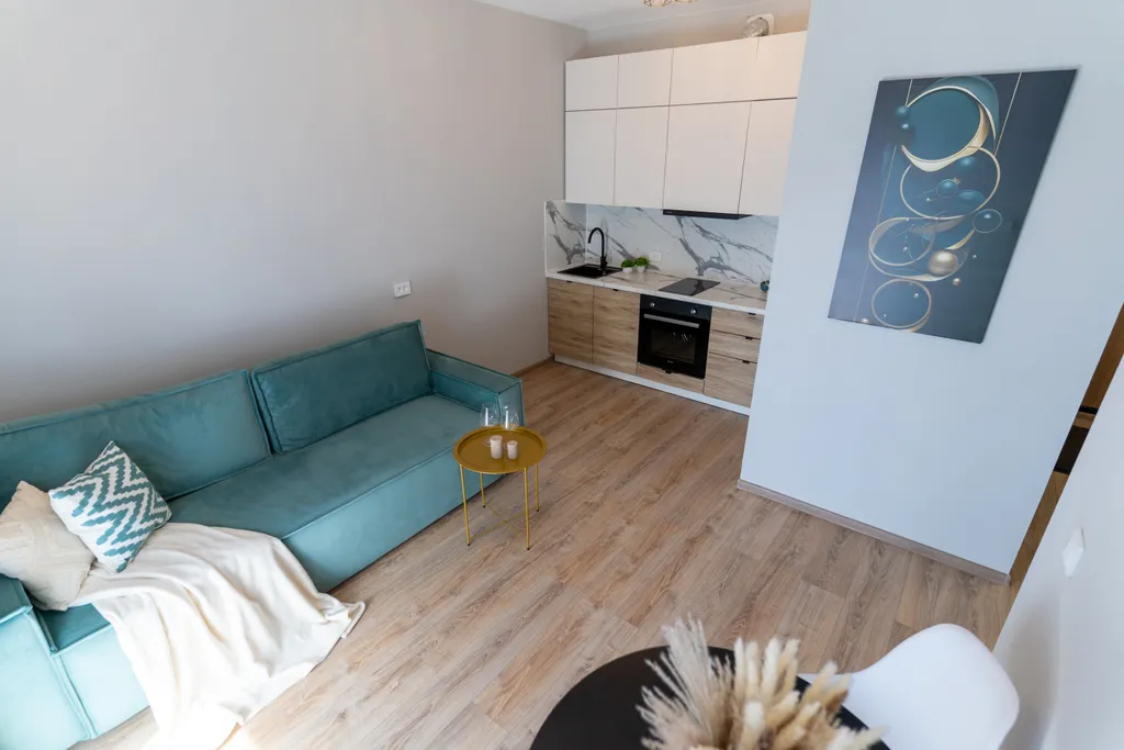 Квартира Квартира Нежная евродвушка в мятных тонах — Екатеринбург