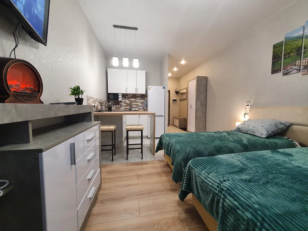 Квартира-студия с потрясающим видом на Волгу и лес — аренда посуточно в Тверь