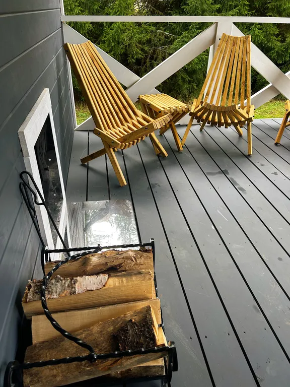 Уютный домик-баня на берегу речки